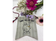 Stickdatei ITH - Seebär Gnom Wimpel "Sabbel nich"